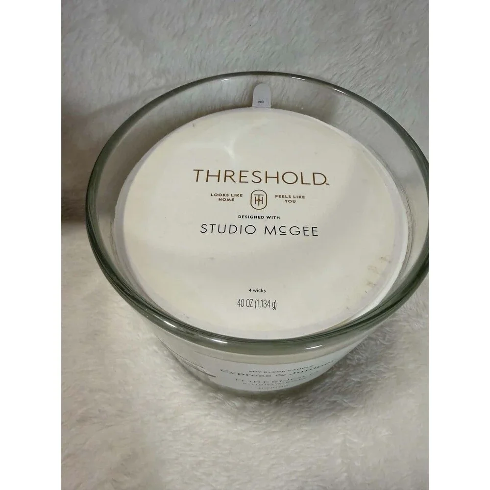 Threshold Studio McGee 40oz Cypress & Juniper Soy Blend Candle 70Hr New